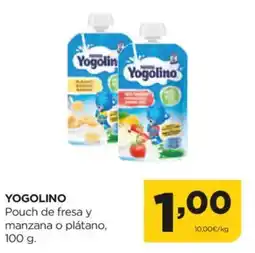 Alimerka YOGOLINO Pouch de fresa y manzana o plátano, oferta