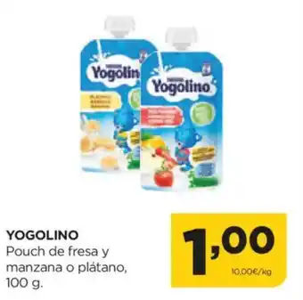 Alimerka YOGOLINO Pouch de fresa y manzana o plátano, oferta