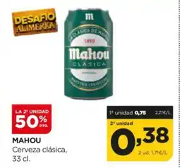Alimerka MAHOU Cerveza clásica, oferta