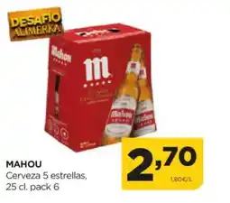 Alimerka MAHOU Cerveza 5 estrellas oferta