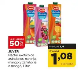 Alimerka JUVER Néctar exótico de arándanos, naranja, mango y zanahoria o mango oferta
