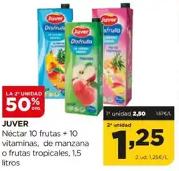 Alimerka JUVER Néctar 10 frutas +10 vitaminas, de manzana o frutas tropicales oferta