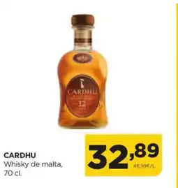 Alimerka CARDHU Whisky de malta, oferta