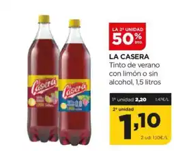 Alimerka LA CASERA Tinto de verano con limón o sin alcohol oferta