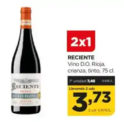 Alimerka RECIENTE Vino D.O. Rioja, crianza, tinto oferta