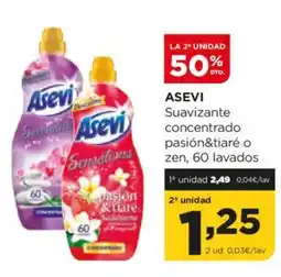 Alimerka ASEVI Suavizante concentrado pasión&tiaré o zen oferta