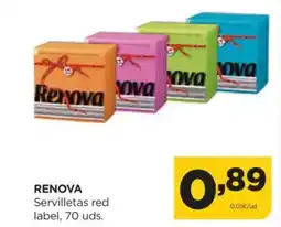 Alimerka RENOVA Servilletas red label oferta