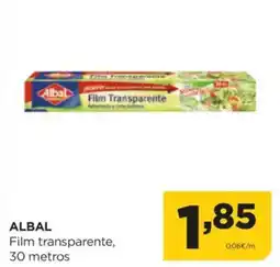 Alimerka ALBAL Film transparente, 30 metros oferta