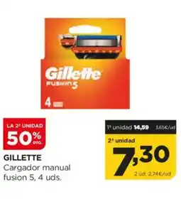 Alimerka GILLETTE Cargador manual fusion 5 oferta