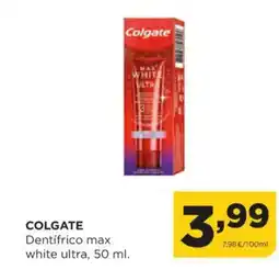 Alimerka COLGATE Dentifrico max white ultra oferta