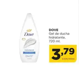 Alimerka DOVE Gel de ducha hidratante, oferta