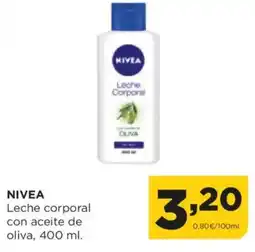 Alimerka NIVEA Leche corporal con aceite de oliva oferta