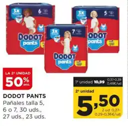 Alimerka DODOT PANTS Pañales talla 5, 6 o 7 oferta