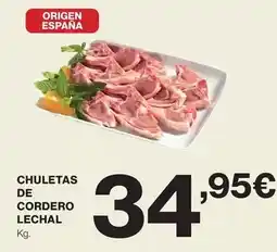 El Corte Inglés Origen - chuletas de cordero lechal oferta