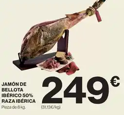 El Corte Inglés Bellota - jamón de ibérico 50% raza ibérica oferta