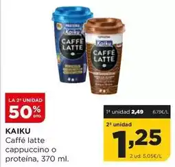 Alimerka Kaiku - caffe latte cappuccino o proteina oferta