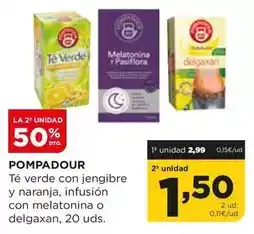 Alimerka Pompadour - te verde con jengibre y naranja, infusion con melatonina o delgaxan oferta