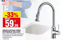 Bricoking Grifo cocina cano extraible oferta