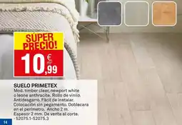 Bricoking White - suelo primetex oferta