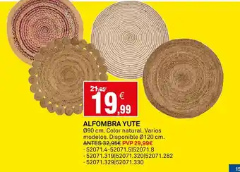 Bricoking Alfombra yute oferta