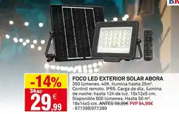 Bricoking Garza - foco led exterior solar oferta