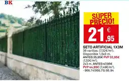 Bricoking Seto artificial 1x3m oferta