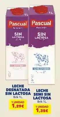 Alimerka Pascual - leche desnatada sin lactosa semi sin lactosa oferta