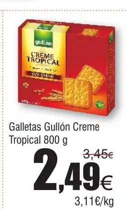 FROIZ Galletas Gullón Creme Tropical oferta