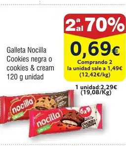 FROIZ Galleta Nocilla Cookies negra o cookies & cream oferta