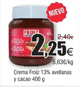 FROIZ Crema Froiz 13% avellanas y cacao oferta