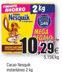 FROIZ Cacao Nesquik instantáneo oferta