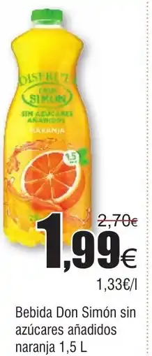 FROIZ Bebida Don Simón sin azúcares añadidos naranja oferta