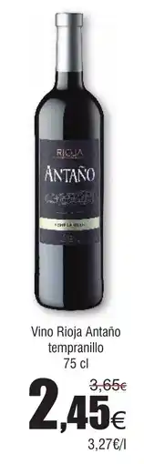 FROIZ Vino Rioja Antaño tempranillo oferta