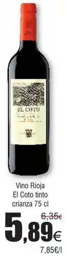 FROIZ Vino Rioja El Coto tinto crianza oferta