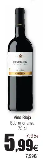 FROIZ Vino Rioja Ederra crianza oferta