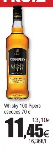 FROIZ Whisky 100 Pipers escocés oferta