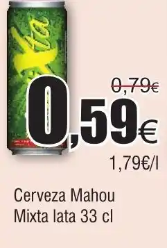 FROIZ Cerveza Mahou Mixta lata oferta