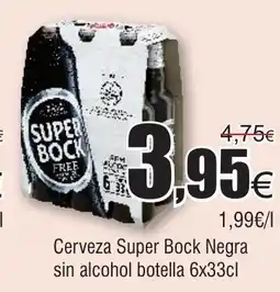 FROIZ Cerveza Super Bock Negra sin alcohol botella oferta