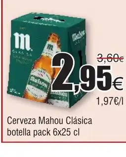 FROIZ Cerveza Mahou Clásica botella oferta