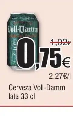 FROIZ VOLL-DAMM Cerveza oferta