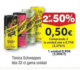 FROIZ Tónica Schweppes lata oferta