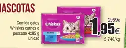 FROIZ Comida gatos Whiskas carnes o pescado oferta