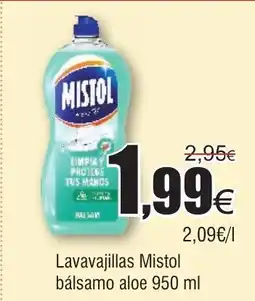 FROIZ Lavavajillas Mistol bálsamo aloe oferta