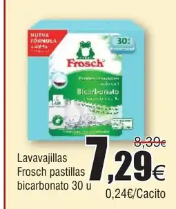 FROIZ Lavavajillas Frosch pastillas bicarbonato 30 u oferta