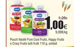 FROIZ Pouch Nestlé Pure Cool Fruits, Happy Fruits o Crazy Fruits tutti frutti oferta