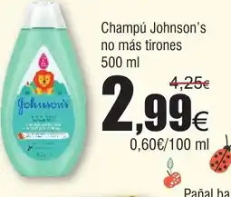 FROIZ Champú Johnson's no más tirones oferta