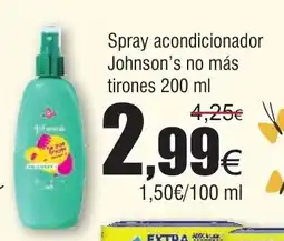 FROIZ Spray acondicionador Johnson's no más tirones oferta