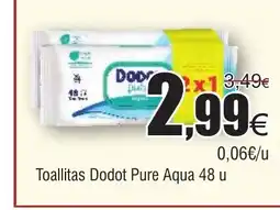 FROIZ Toallitas Dodot Pure Aqua 48 u oferta