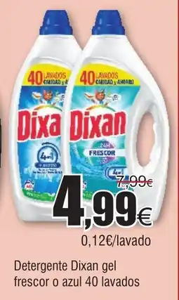 FROIZ Detergente Dixan gel frescor o azul 40 lavados oferta