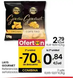 Eroski LAYS GOURMET Referencias señalizadas oferta